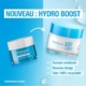 Image des produits NEUTROGENA Hydro Boost Aqua-Creme Soin Hydratant, 50 ml. À gauche, un ancien design; à droite, un nouveau design. Le texte met en évidence les améliorations : formule améliorée, nouveau design et tube 100 % recyclable. Les nuances bleues apaisantes en arrière-plan évoquent les plages sereines de Dakar. Dakar