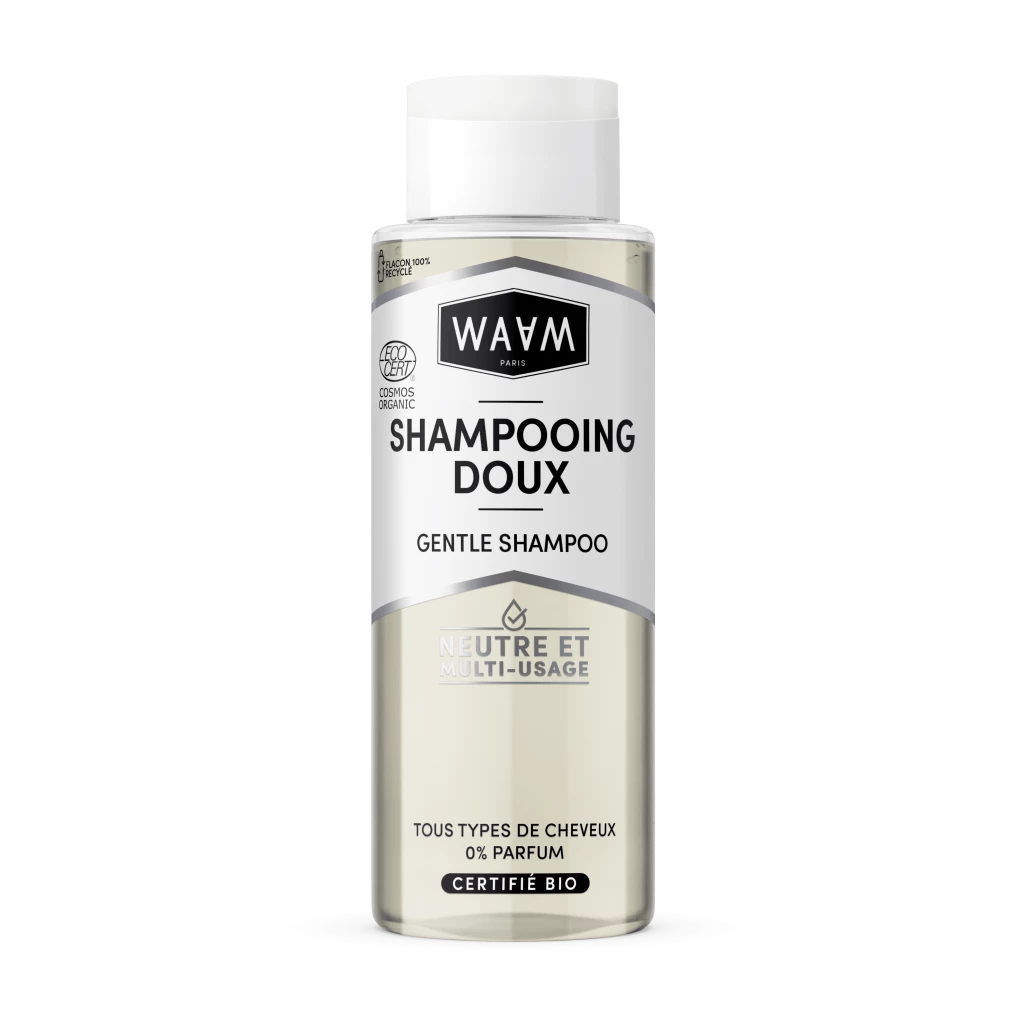 Flacon de 400 ml de Waam Shampoing Doux BIO