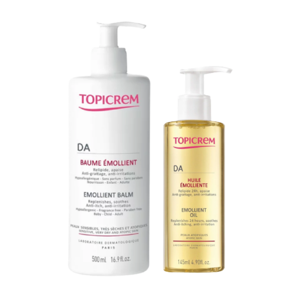 Deux flacons de Topicrem Da Duo Booster d'Hydratation