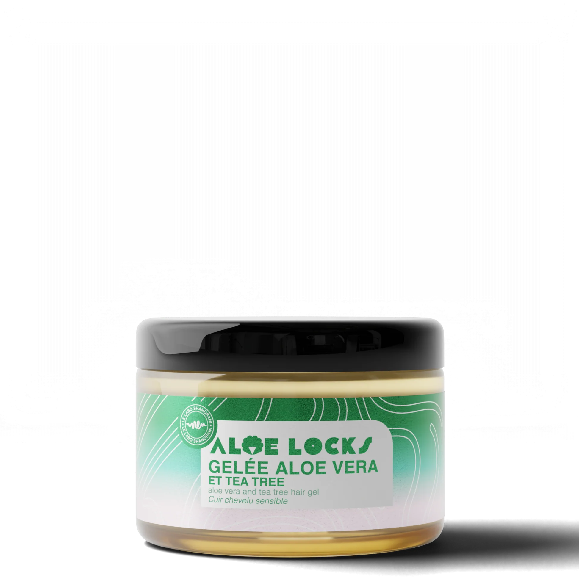 Un pot de 300 ml de gel capillaire Easy Pouss Aloé Locks Gelée Originale Fixante Purifiante