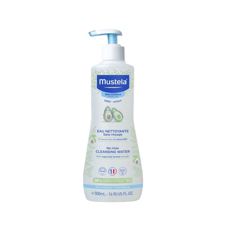 Flacon de Mustela BÉBÉ - Eau Nettoyante à l'avocat Sans Rinçage - Peau Normale