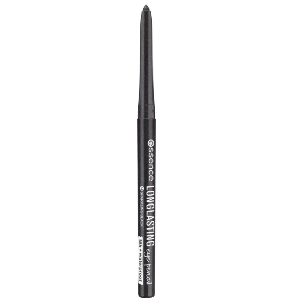 Un Crayon Essence Kajal Longue Durée 18h Waterproof en Sparkling Black, idéal pour un look audacieux à Dakar, arbore son élégant nom imprimé sur le côté. Le crayon eyeliner rétractable à pointe exposée est prêt à l'emploi, garantissant que votre maquillage reste impeccable même au milieu de l'atmosphère vibrante du Sénégal. Dakar