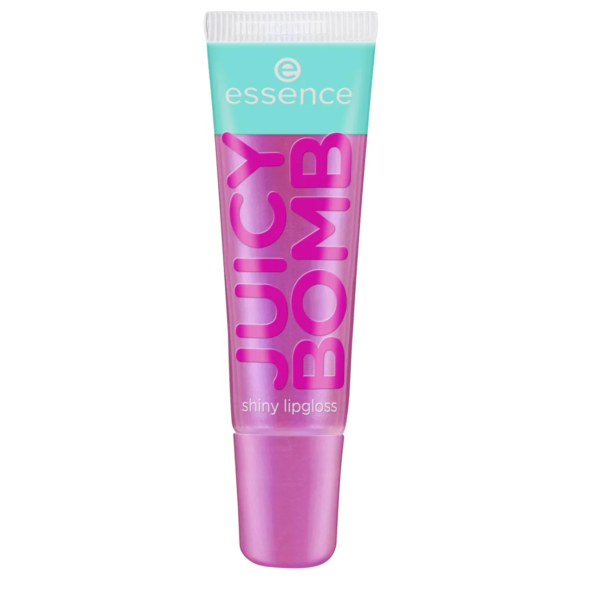 Un tube de 10 ml de Essence Cosmetics Juicy Bomb Shiny Lipgloss 105 Bouncy Bubblegum