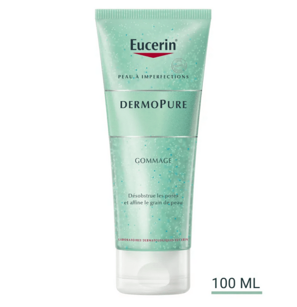 Un tube de 100 ml d'Eucerin Dermopure - Gommage - Peaux à Imperfections