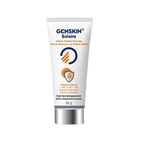 Tube de Genskin Crème Solaire Spf50 Finition Mat et Anti Age 50 ml