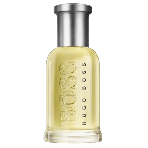 Un flacon d'Eau de Toilette Hugo Boss Boss Bottled 30 ml avec un bouchon argenté