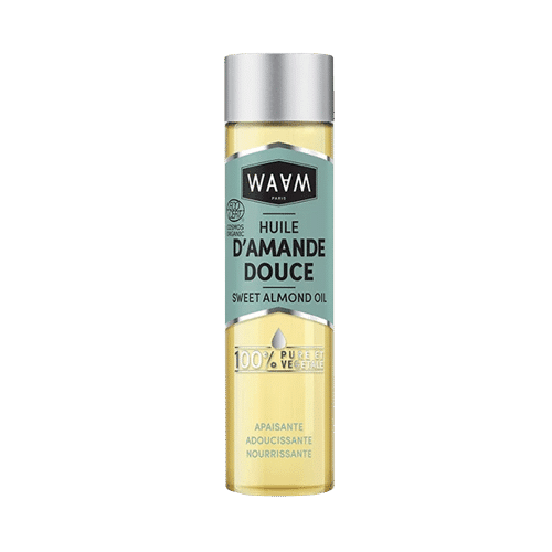 Un flacon de Waam Huile d'Amande Douce BIO 75 ml