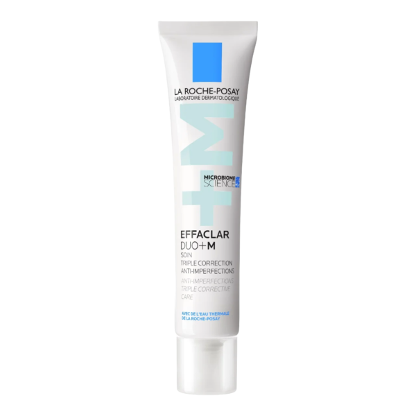 Le Soin Triple Correction Anti-Imperfections La Roche Posay Effaclar DUO+M 40 ml est présenté dans un tube au design élégant avec un emballage blanc aux accents bleus et argentés. La marque bien en vue et les informations détaillées reflètent la réputation estimée de La Roche Posay Effaclar en matière de solutions de soins de la peau. Dakar