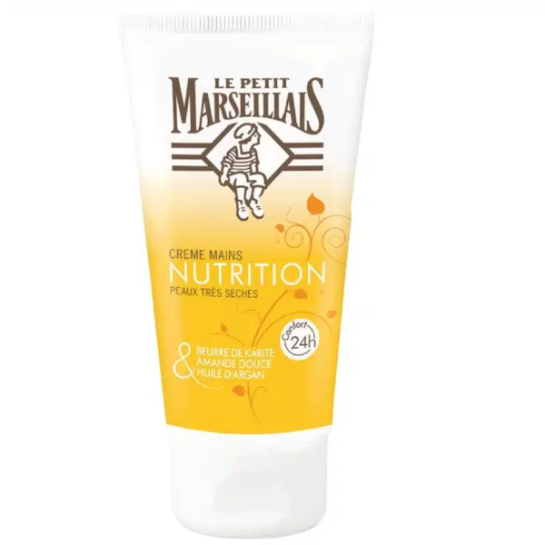 Un tube de 75 ml de Le Petit Marseillais Crème Mains Nutrition Karité