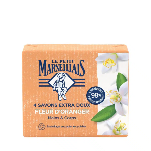 Le Petit Marseillais Savon Extra Doux à la Fleur d’Oranger Mains et Corps