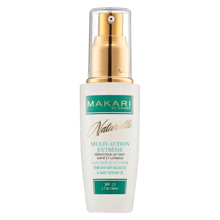 Un flacon de 50 ml de Makari Naturalle Multi-Action Extrême Sérum Revitalisant Glow Unifiant et Éclaircissant. dakar