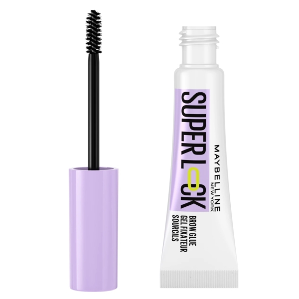 Un tube de Maybelline New York Gel Fixateur Sourcils Super Lock Brow Glue 8 g