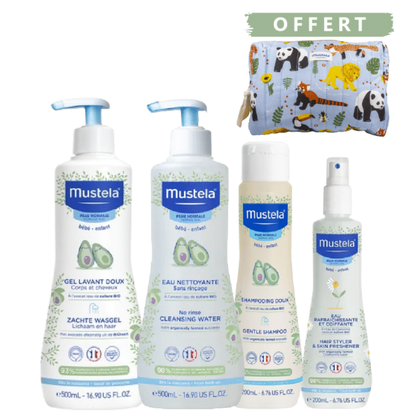 Mustela Pack Essentiel de Toilette Bébé composé d'une lotion