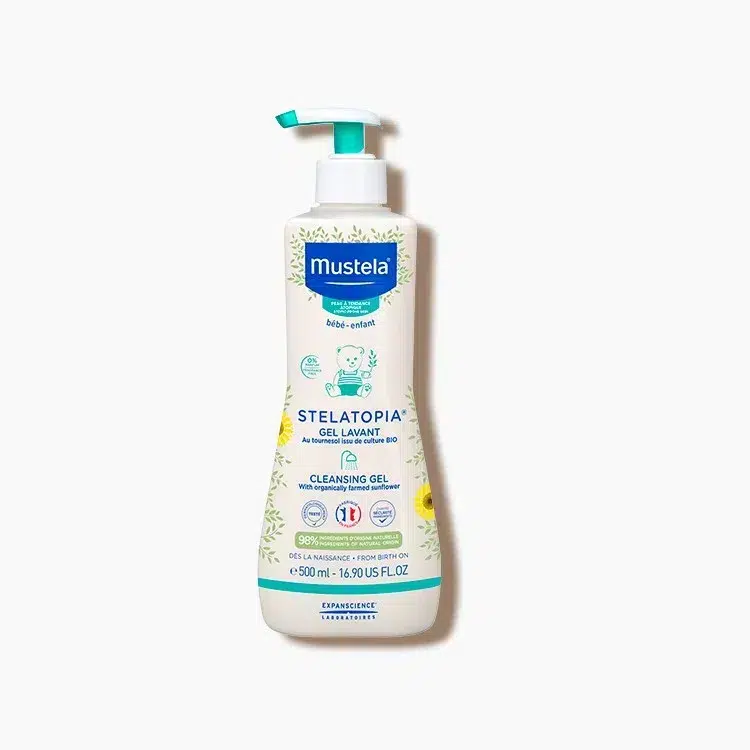 Flacon pompe de 500 ml de MUSTELA Gel Lavant Stelatopia