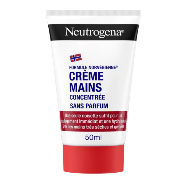 Tube de Neutrogena Crème Mains Concentrée Sèches et Abîmées Sans Parfum 50 ml