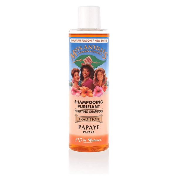 Un flacon d'Activilong Miss Antilles International Shampooing Anti-Pelliculaire Papaye 250 ml