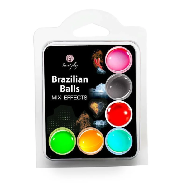 Paquet de Boules Secret Play Effets Brésiliens Triple Effet Pack 6 Unités