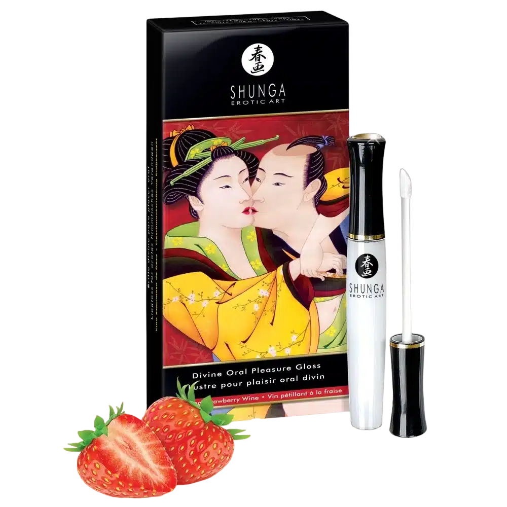 Une option d'achat en ligne du produit Shunga Gloss Plaisir Oral Divin Fraise Effet Chaud Froid 10 ml