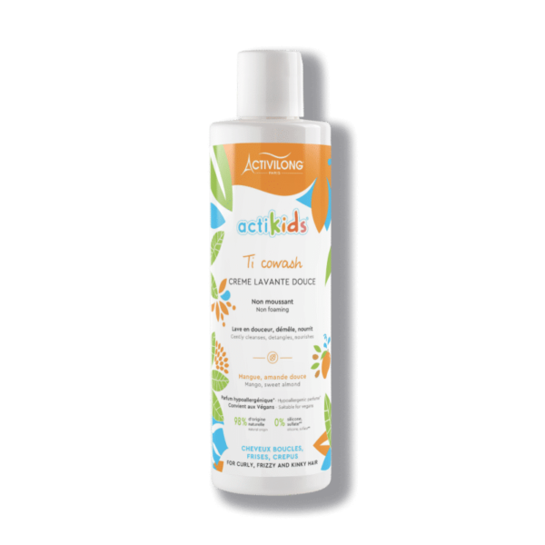 Flacon d'Activilong Ti CoWash Actikids Crème Lavante Douce à La Mangue et à l'amande Douce 240 ml