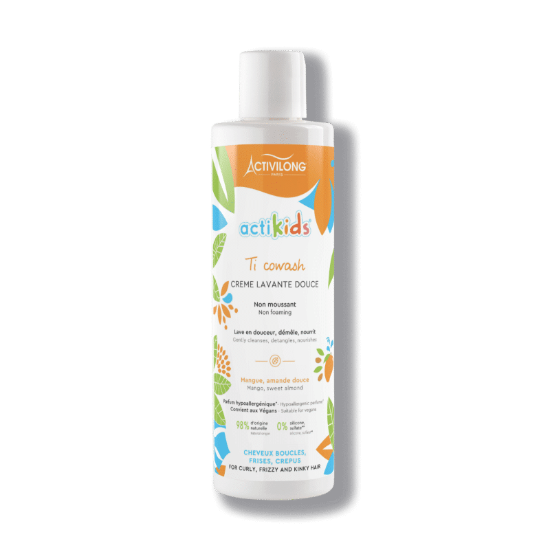 Flacon d'Activilong Ti CoWash Actikids Crème Lavante Douce à La Mangue et à l'amande Douce 240 ml