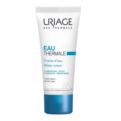 Tube de Crème d'Eau Uriage 40 ml au design blanc et bleu