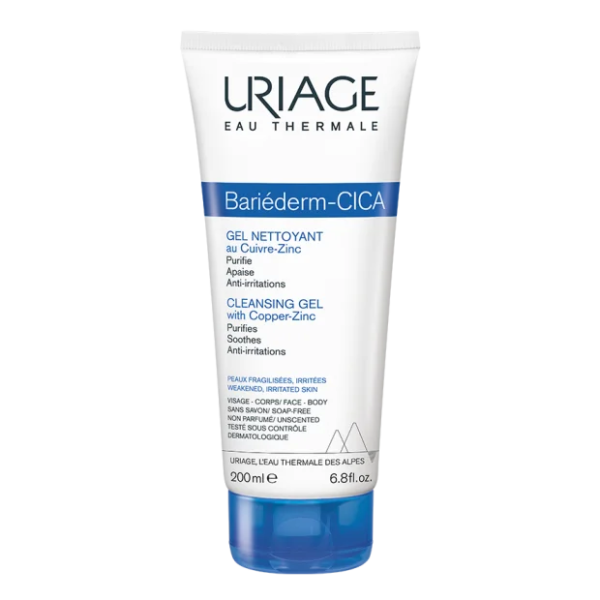 Tube de URIAGE BARIÉDERM CICA Gel Nettoyant 200 ml