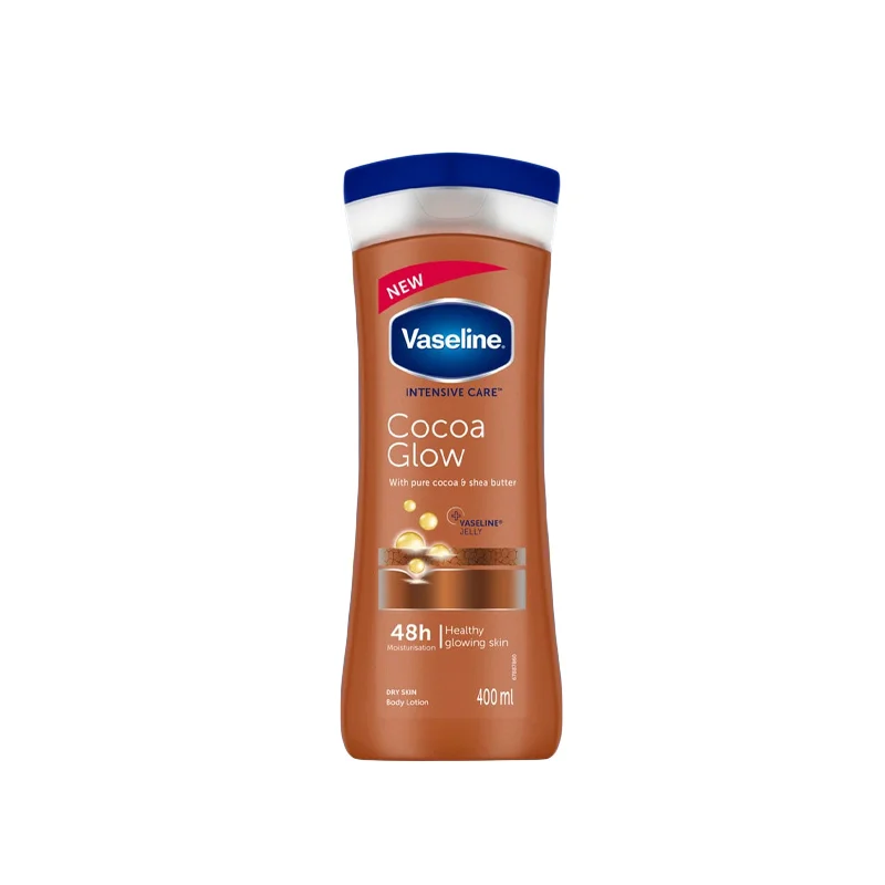 Présentation de Vaseline Intensive Care Lait pour le Corps Cocoa Glow 400 ml